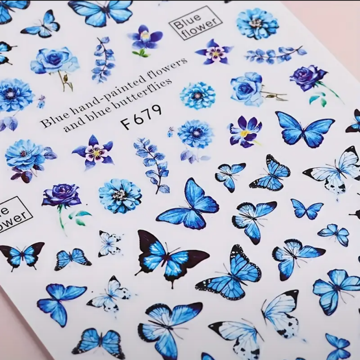 3D Butterfly & Floral Nail Art Stickers - Self-Adhesive, Sparkling Spring,Summer Decals for Manicure, Nail Stickers