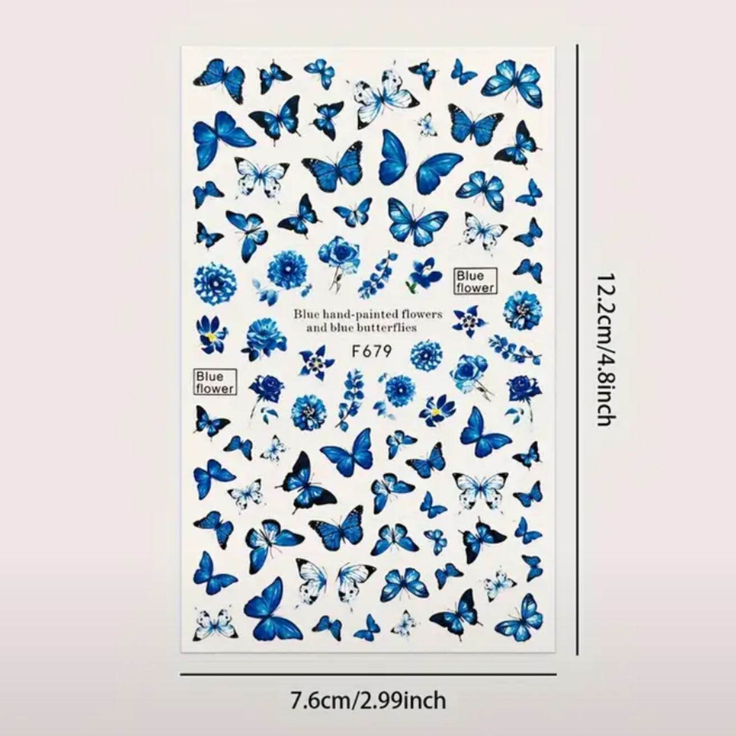 3D Butterfly & Floral Nail Art Stickers - Self-Adhesive, Sparkling Spring,Summer Decals for Manicure, Nail Stickers