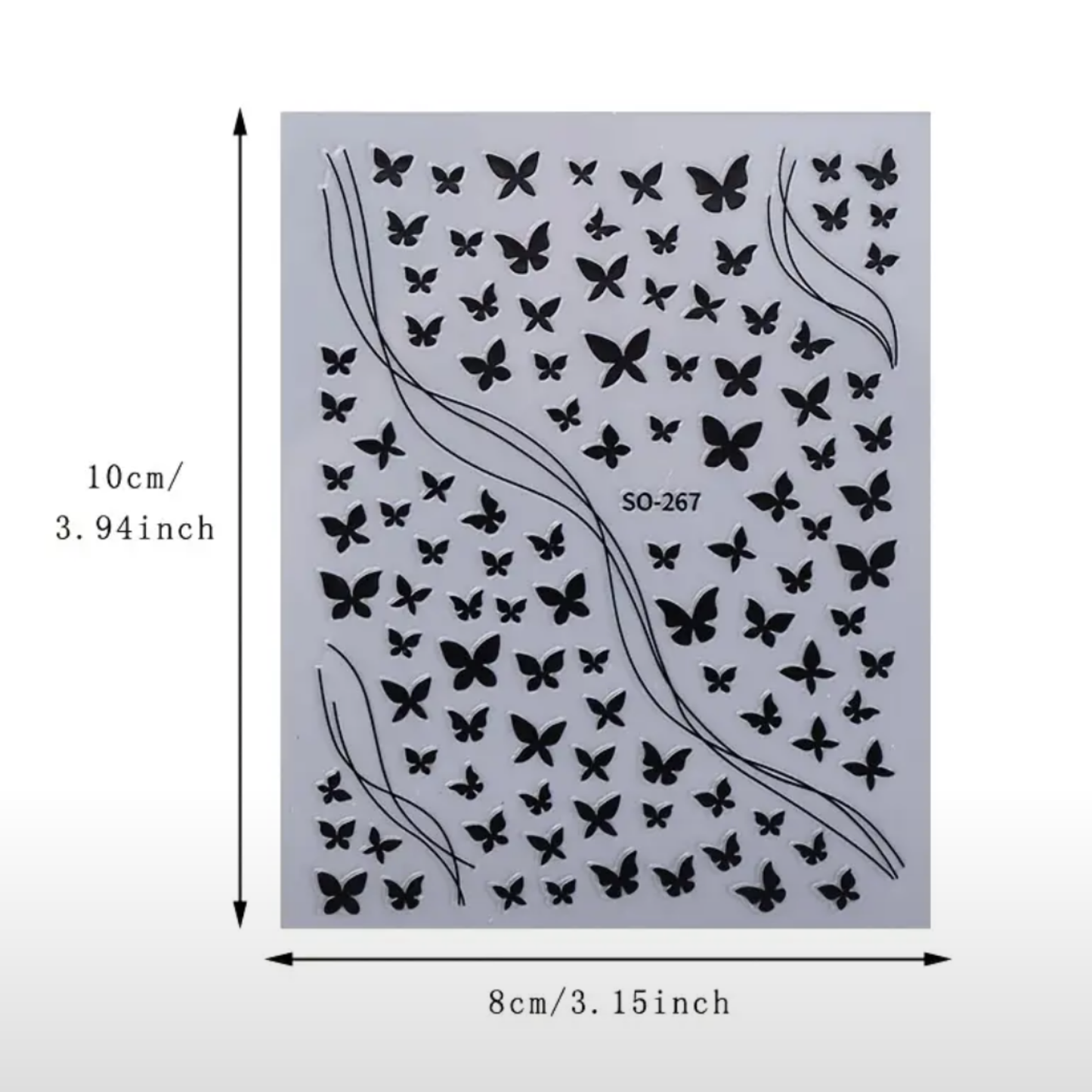 3D Butterfly Nail Stickers ā Self-Adhesive Nail Art Decals for Manicure & DIY Nail Design ā Multi-Color Butterfly Nail Stickers