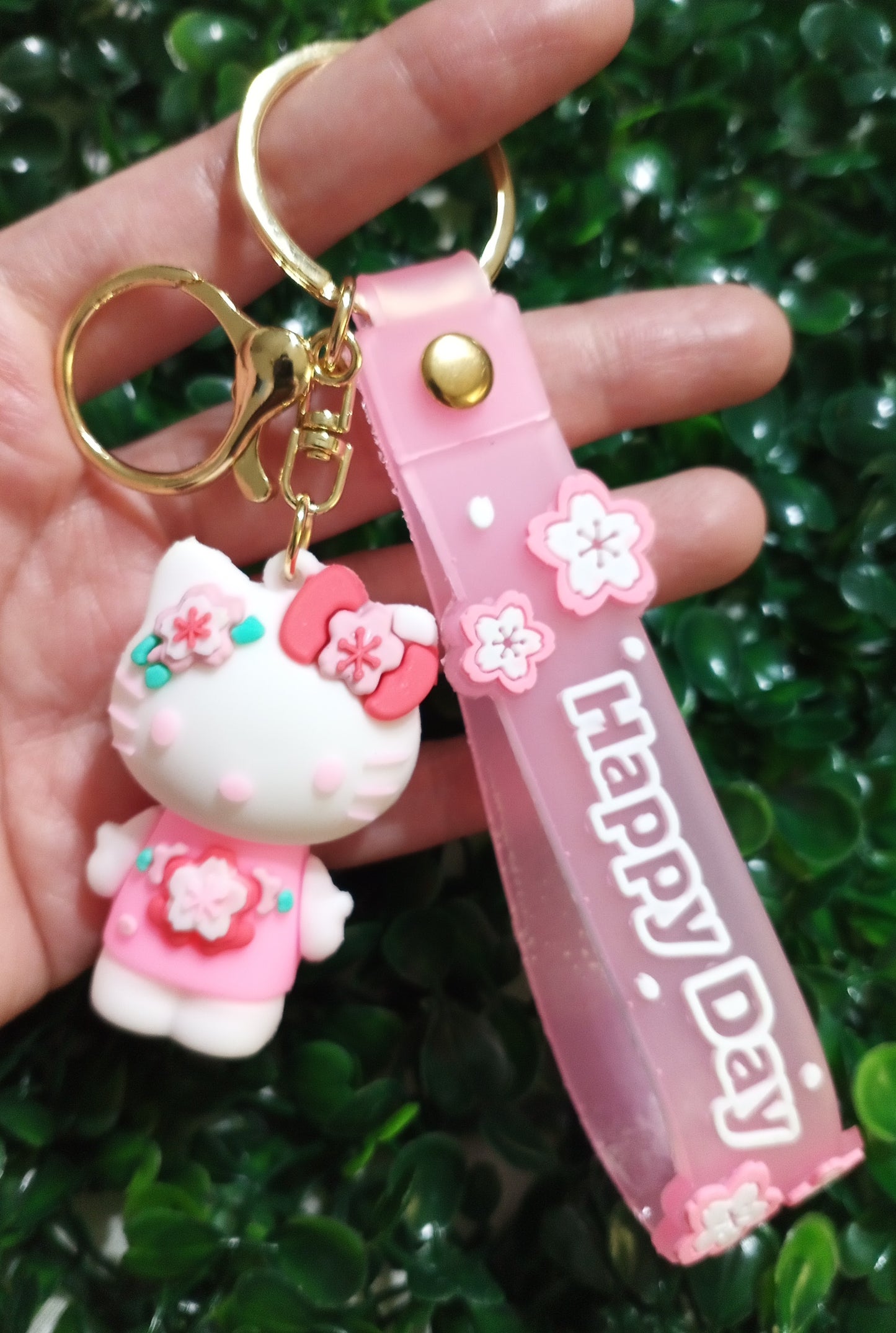 Happy Day Hello Kitty Keychain