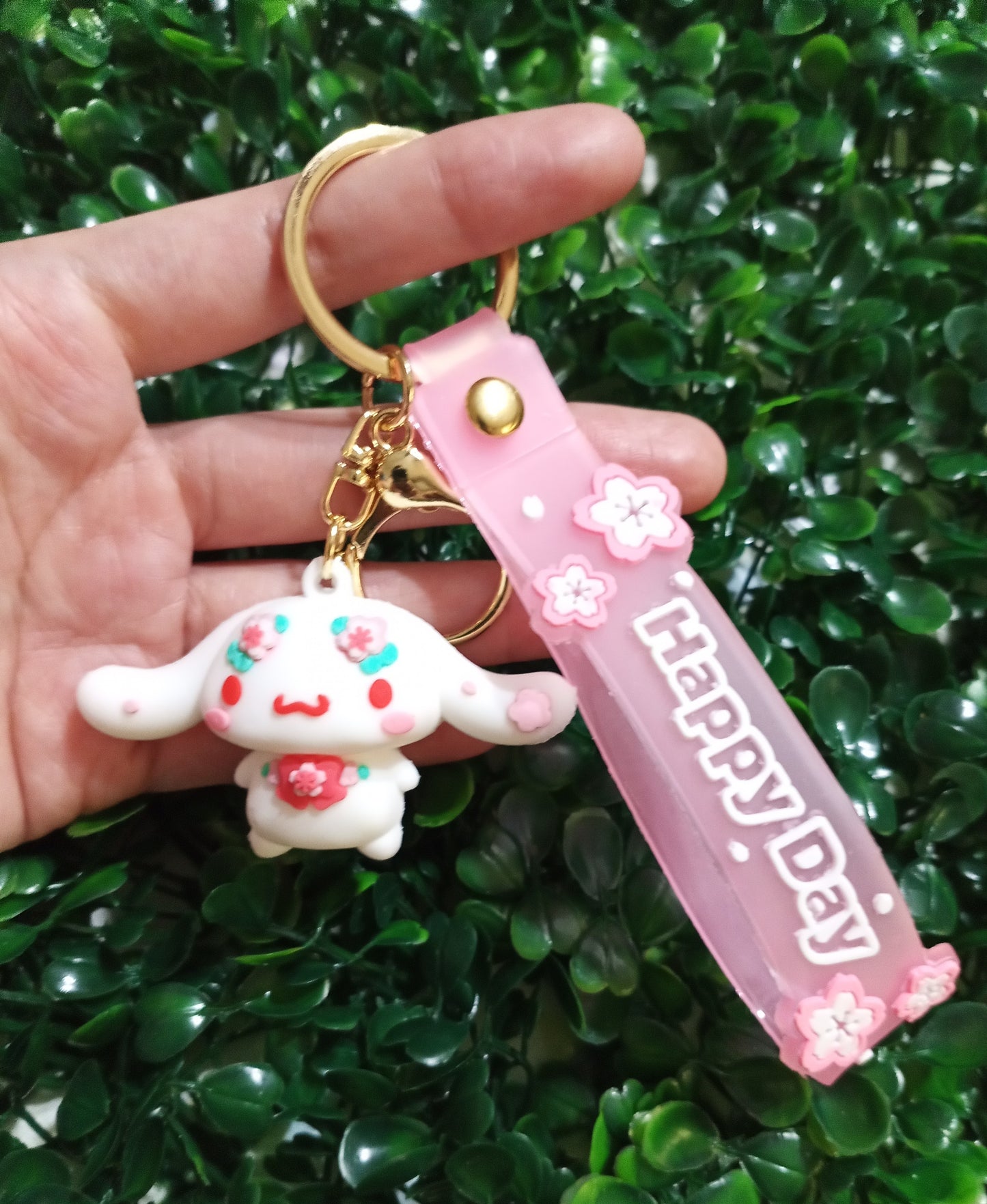 Happy Day Cinnamoroll Keychain