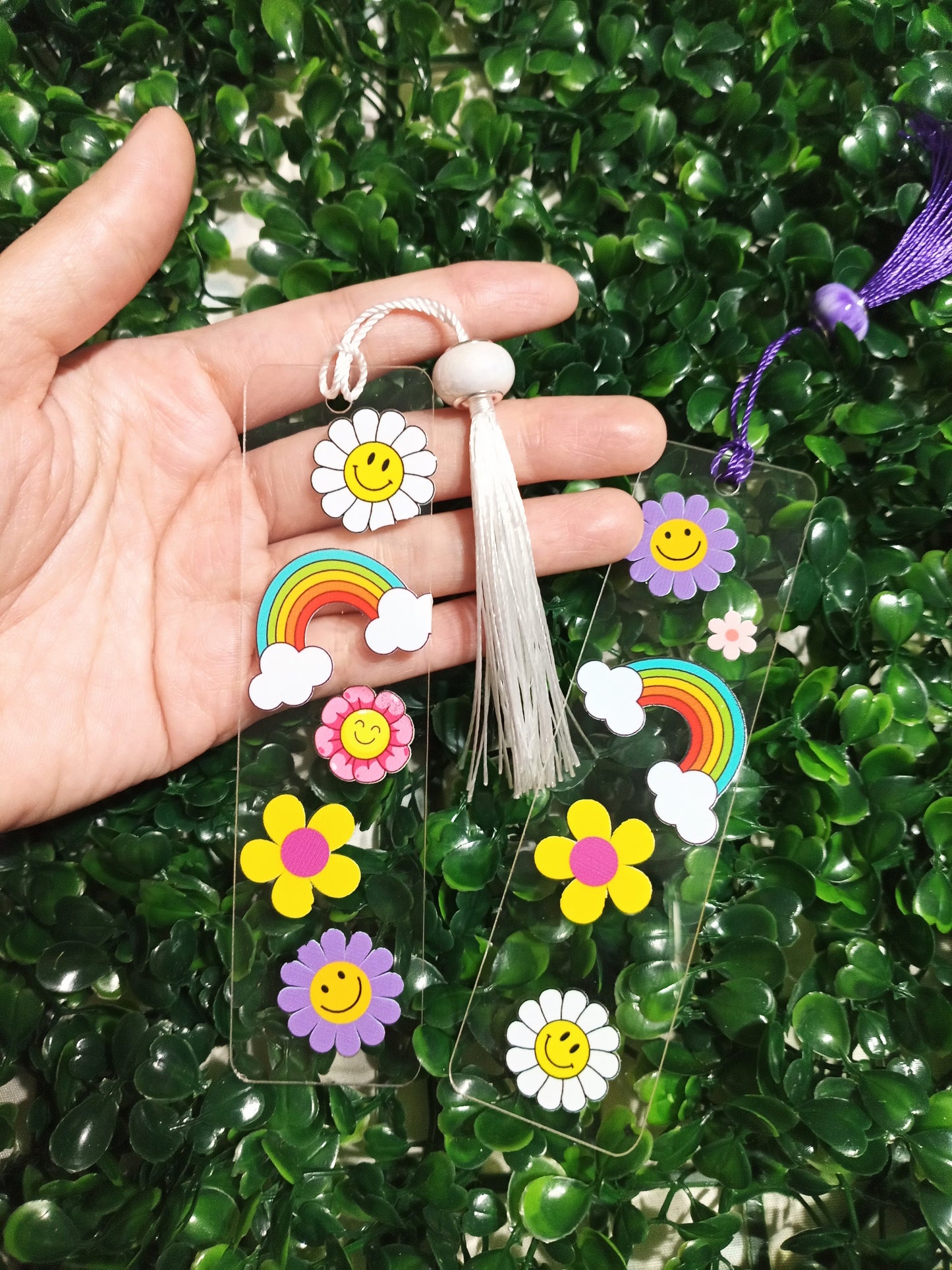 Rainbow Garden Bookmark