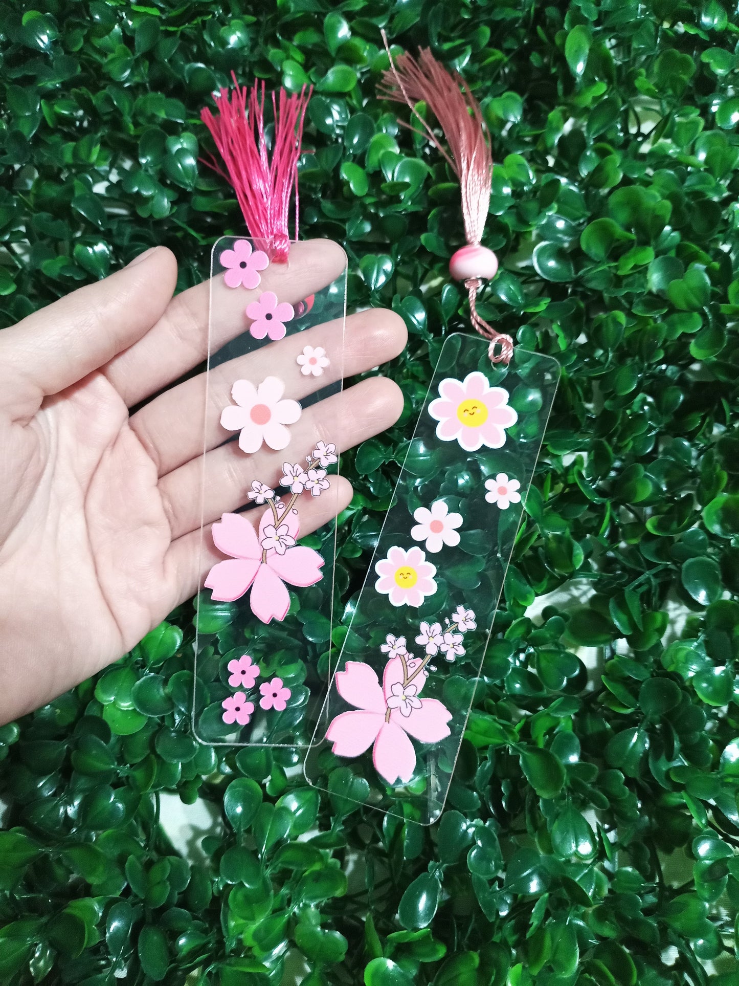 Custom surprise floral bookmark, Flowers Flame Boutique Bookmark, Bookmark, Handmade bookmark, Cute Bookmark, Study supplies, Book Decoration