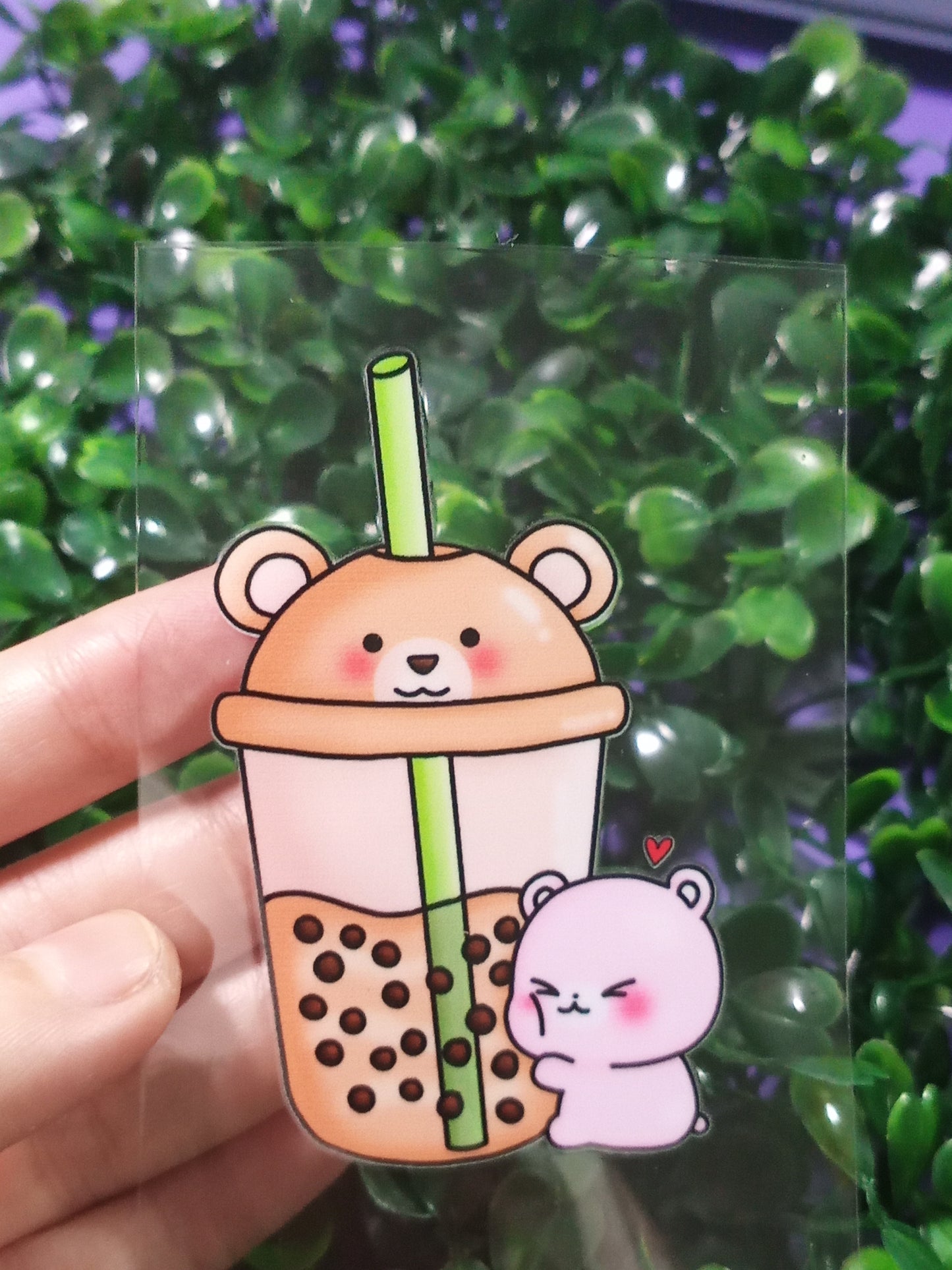Cute Boba UV DTF Transfer – Adorable Bubble Tea Decal – Waterproof & Easy to Apply