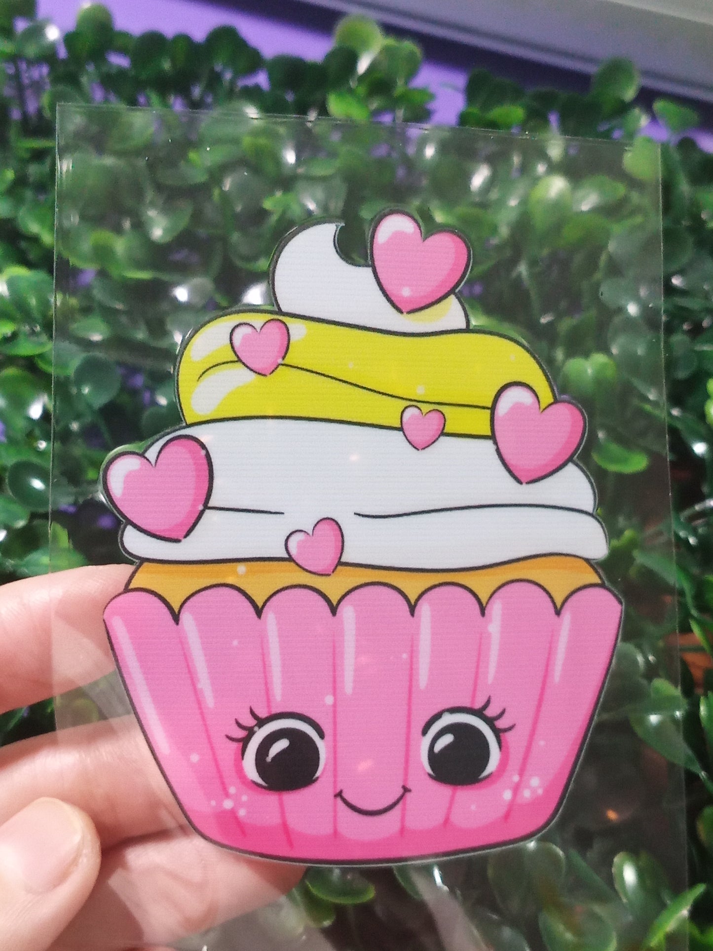 Cupcake Lover’s UV DTF Transfer – High-Quality Car Decal – Scratch-Resistant & Vibrant Colors