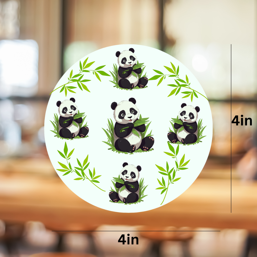 Set of 2 Ceramic Panda Coasters – Cute & Practical