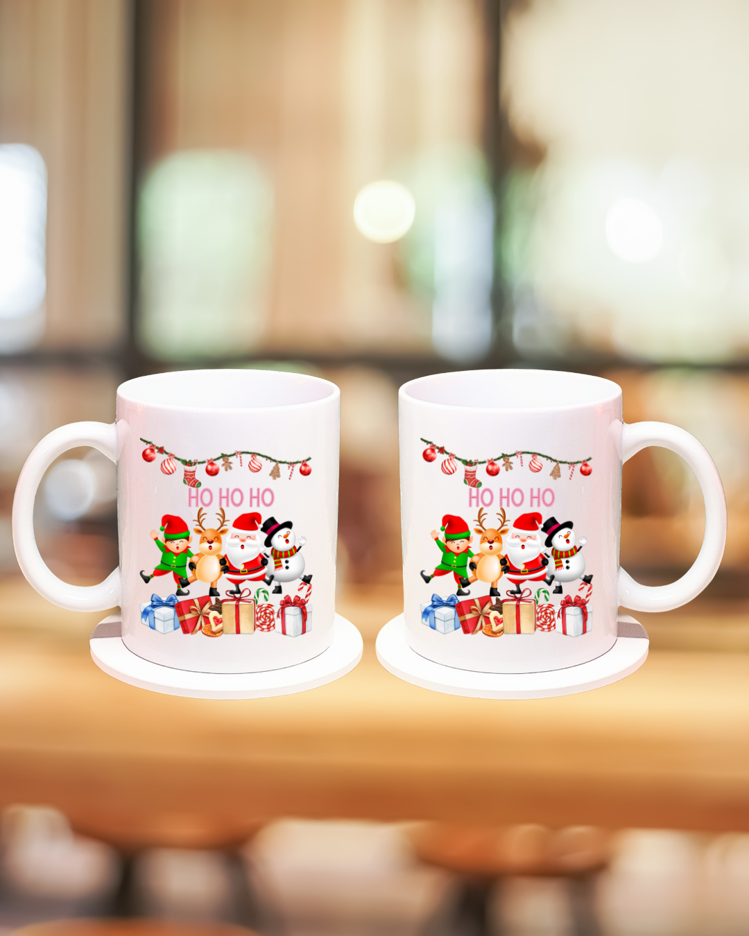 Xmas Ceramic Mug 12oz – Mug Only or Mug + Matching Coaster