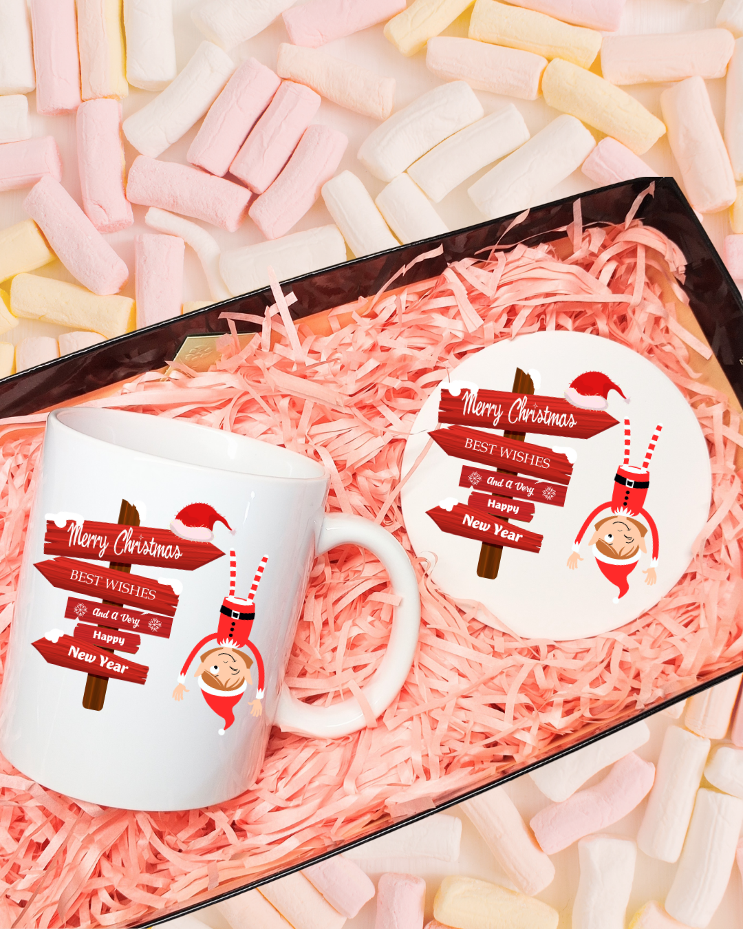 Holiday Ceramic Mug 12oz – Coffee Cup Gift for Christmas