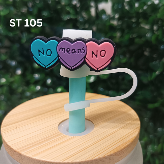 Empowerment Straw Topper – No Means No – 10mm Fit