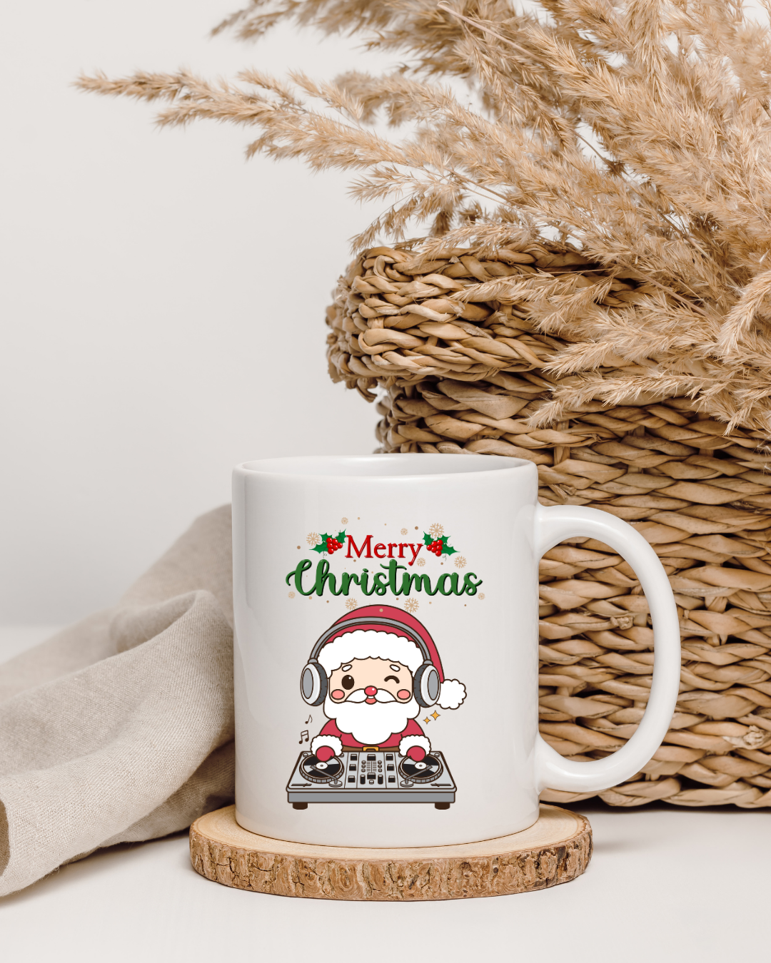 Holiday Ceramic Mug 12oz – Coffee Cup Gift for Christmas