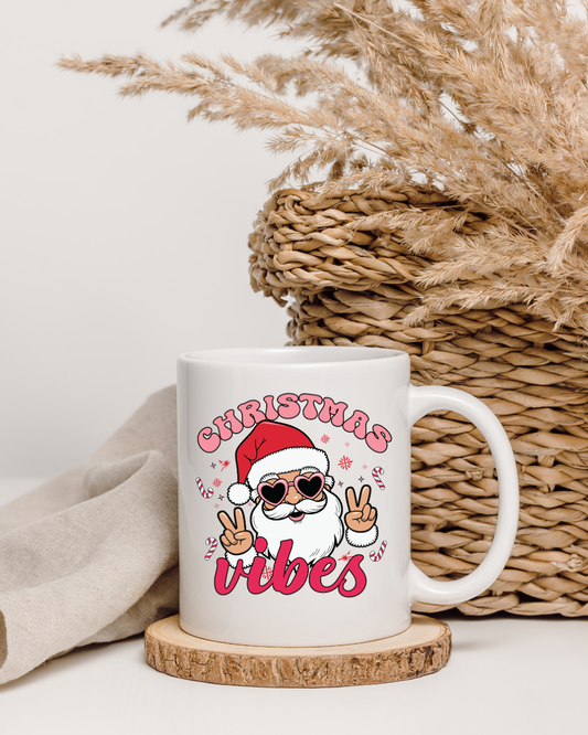 Cute Christmas Mug 12oz – Ceramic Coffee Cup for Holiday Cheer