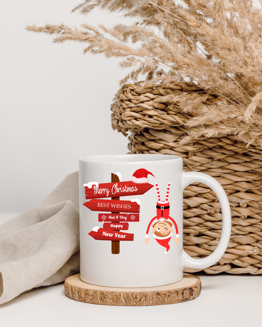 Holiday Ceramic Mug 12oz – Coffee Cup Gift for Christmas