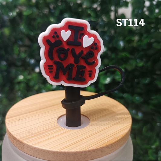 Motivational Straw Charm – I Love Me – 10mm Fit