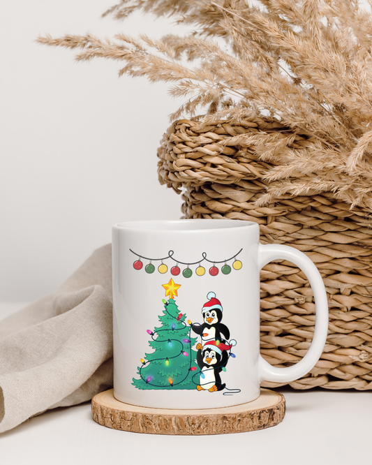 Xmas Ceramic Mug 12oz – Mug Only or Mug + Matching Coaster