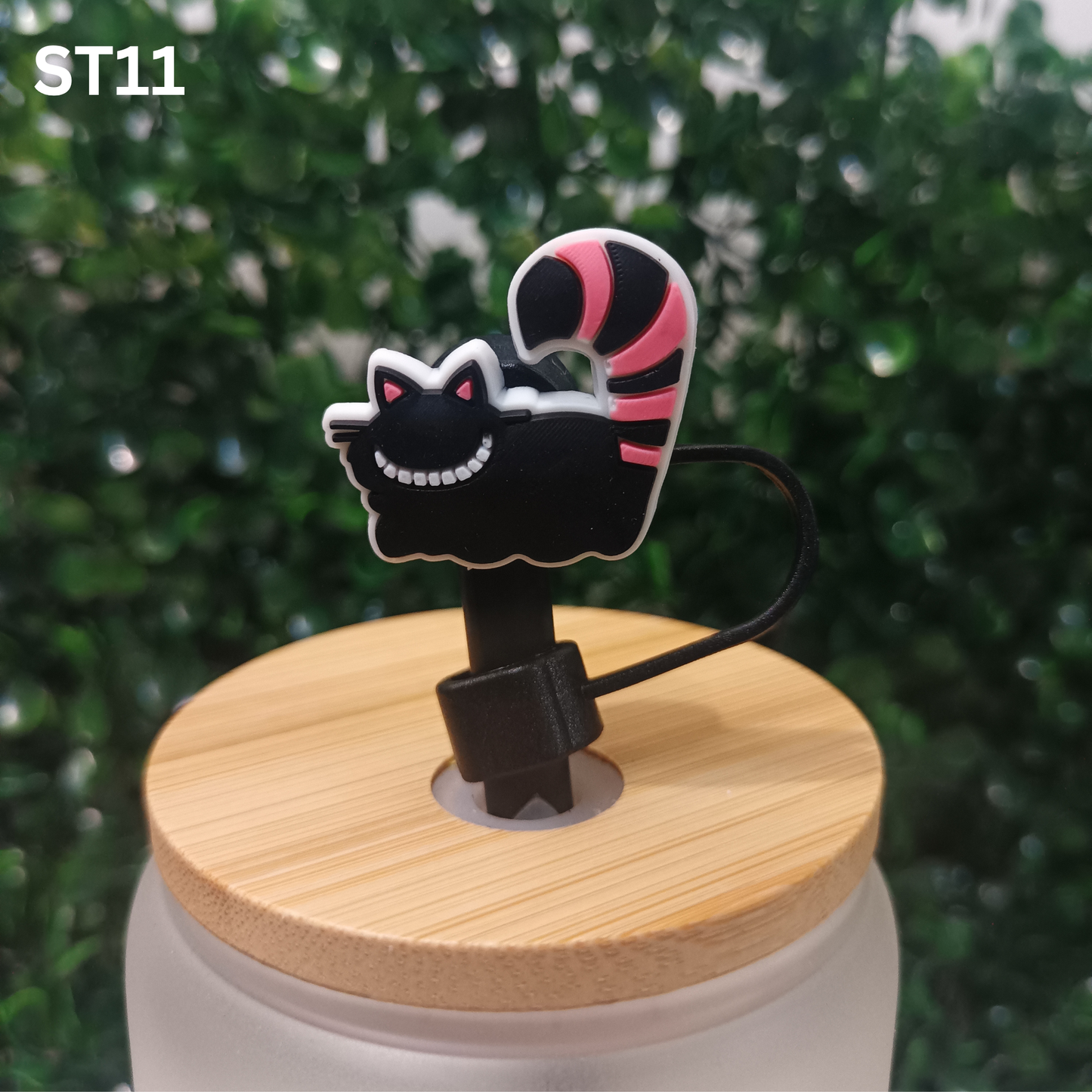 Cute Cat Straw Toppers 10mm – Reusable Silicone Covers for Tumblers & Cups | Fun Drink Accessories for Cat Lovers