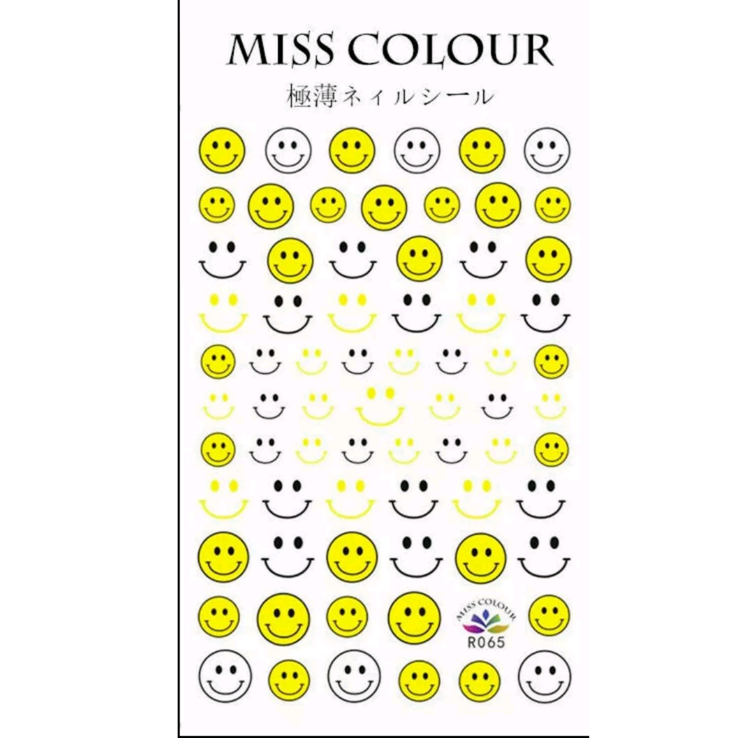 Funny Smile Nail Sticker 3D, Nail Decoration Accessories