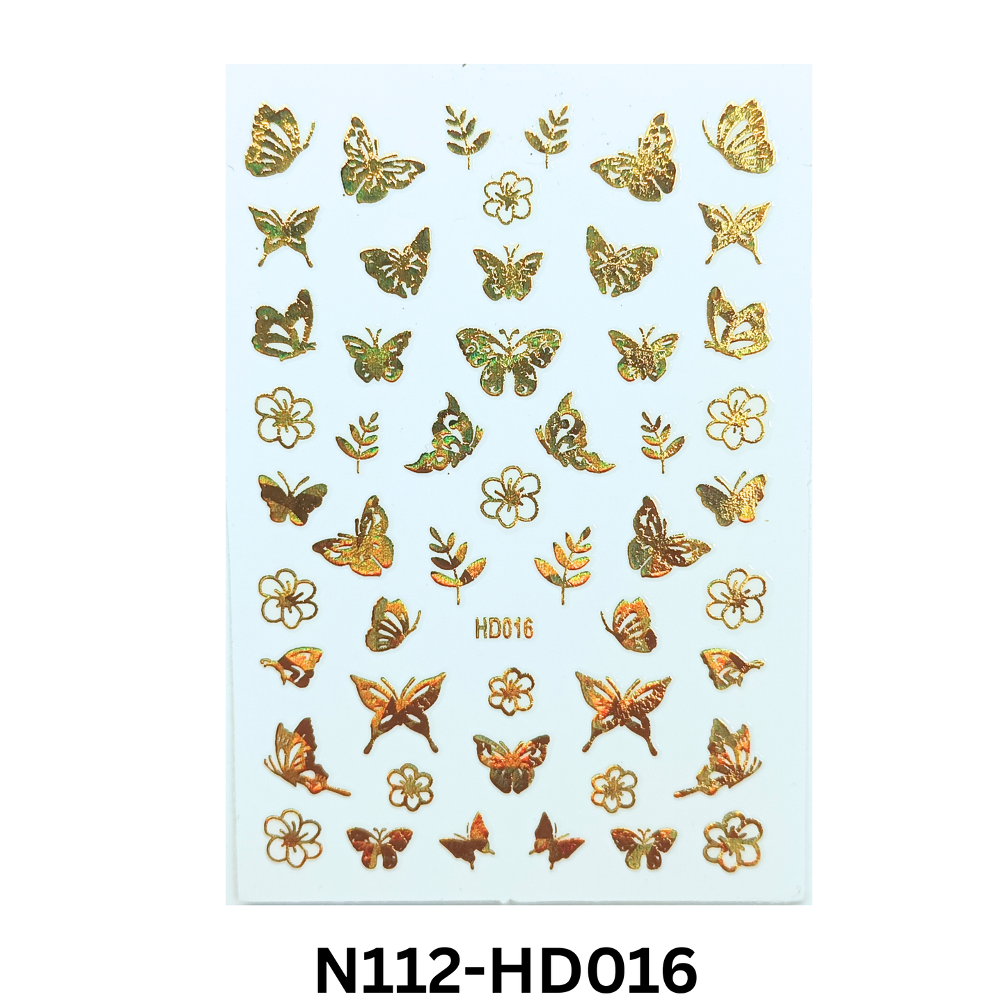 Hologram Butterfly Nail Stickers – 3D Nail Art Decals for DIY Manicure & Salon