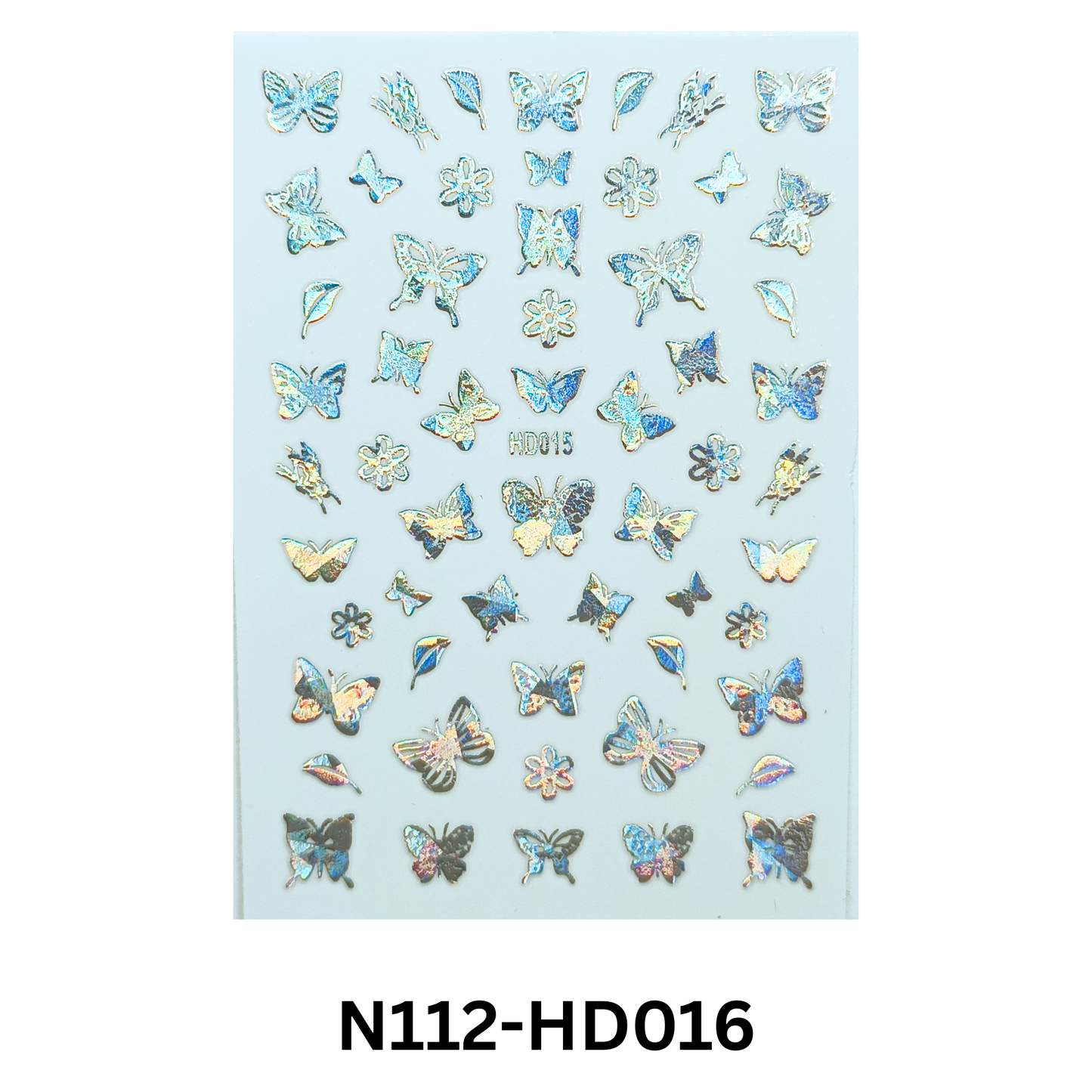 Hologram Butterfly Nail Stickers – 3D Nail Art Decals for DIY Manicure & Salon