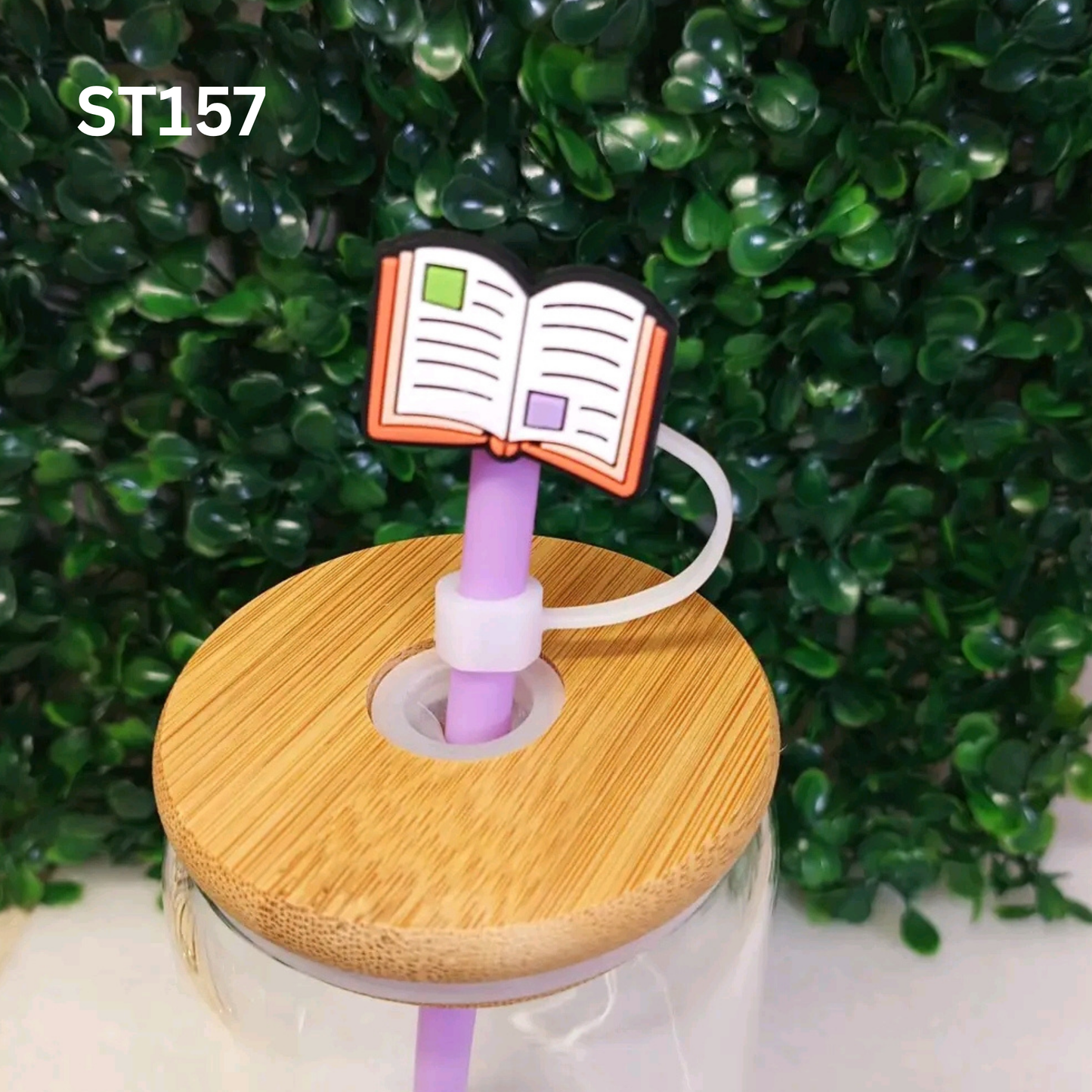 School Supplies Straw Topper 8mm – Cap, Book, Pen & Notebook – Cute Back to School Drink Charm