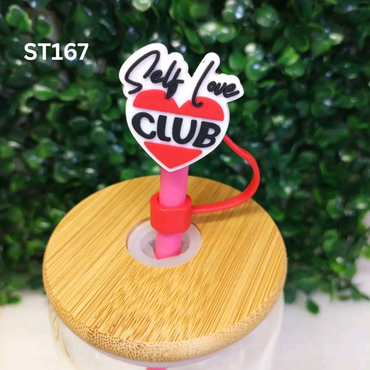 SELF LOVE CLUB Straw Topper 8mm – Cute Self Love Drink Accessory