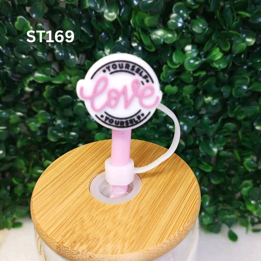 Cute Love Straw Topper – 8MM Silicone Tumbler Accessory