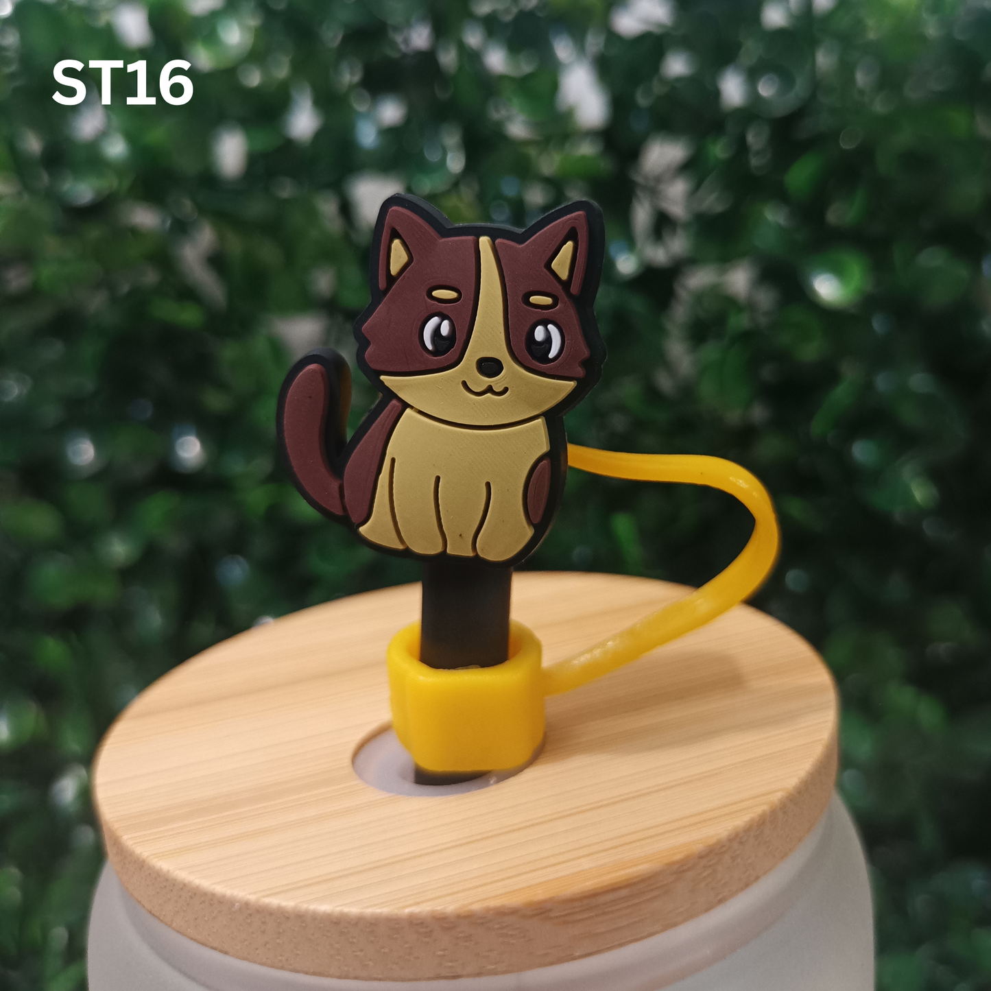 Cute Cat Straw Toppers 10mm – Reusable Silicone Covers for Tumblers & Cups | Fun Drink Accessories for Cat Lovers