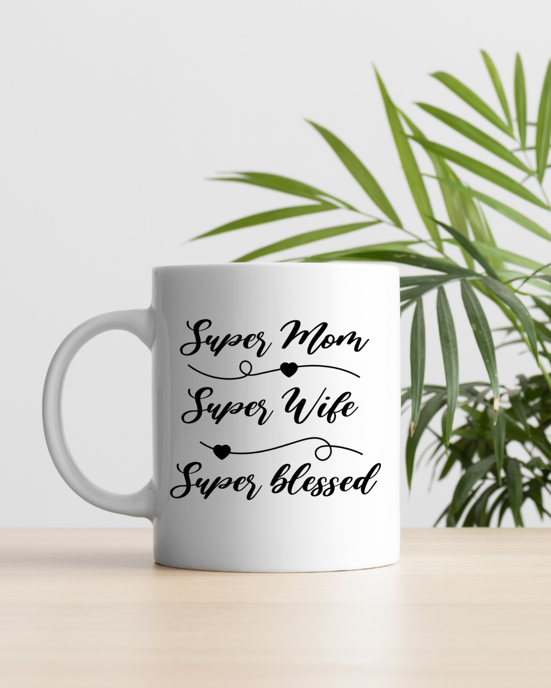 Ceramic Mug Set, Floral Mom Mug with Matching Coaster Gift Idea , Mothers Day Gift