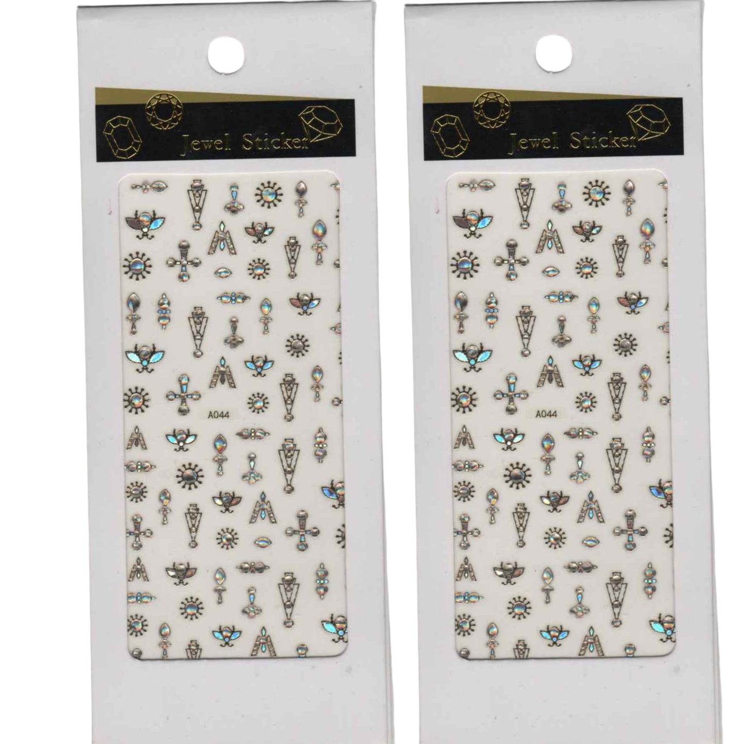 Jewel Nail Stickers – Holographic Metallic Nail Art Decals