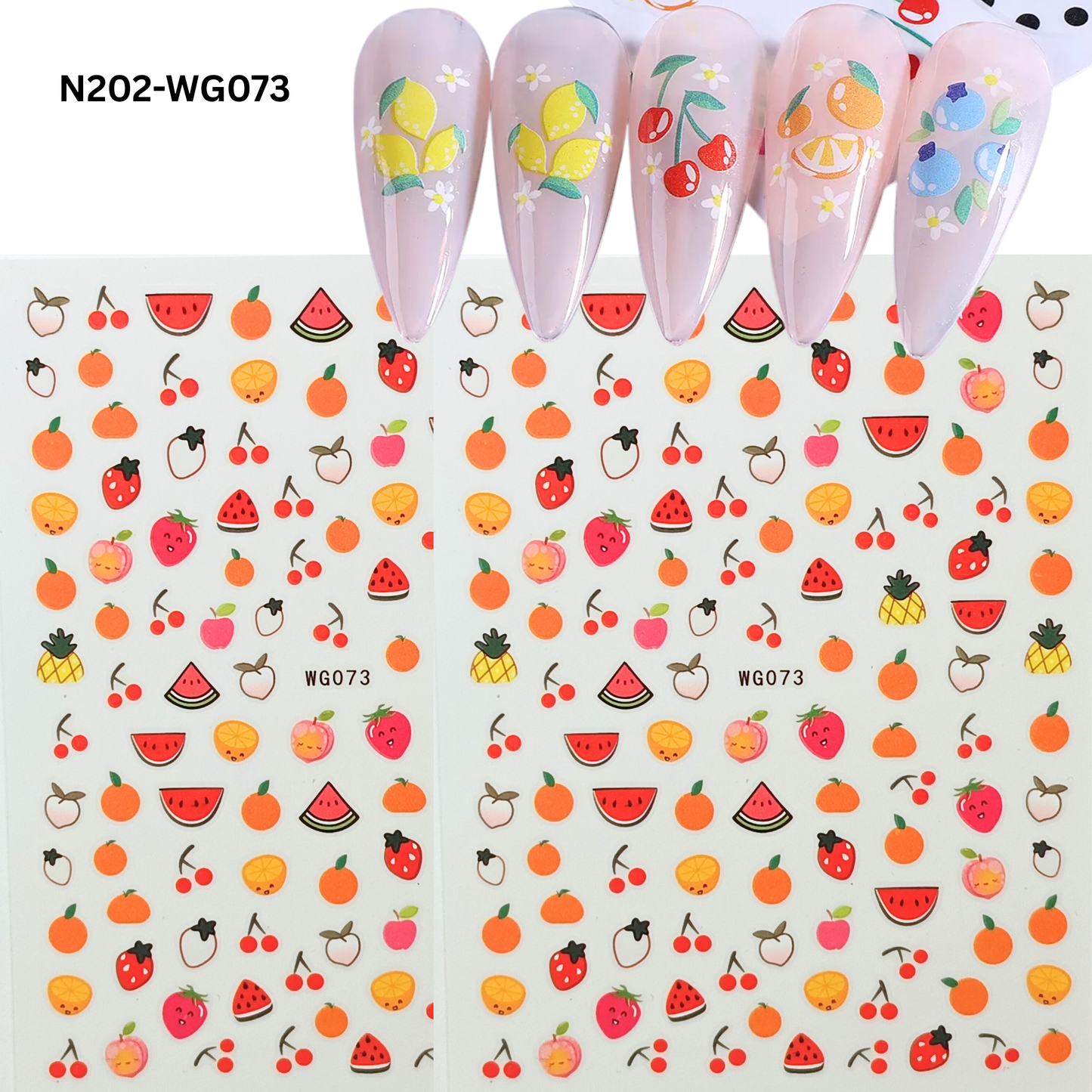 Fruit Nail Stickers – 3D Fruit Nail Art Decals 🍉🍓