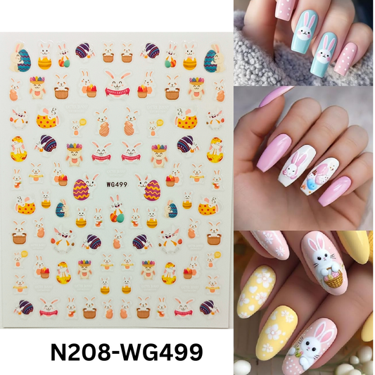 Easter Nail Stickers – 3D Spring & Holiday Nail Art Decals