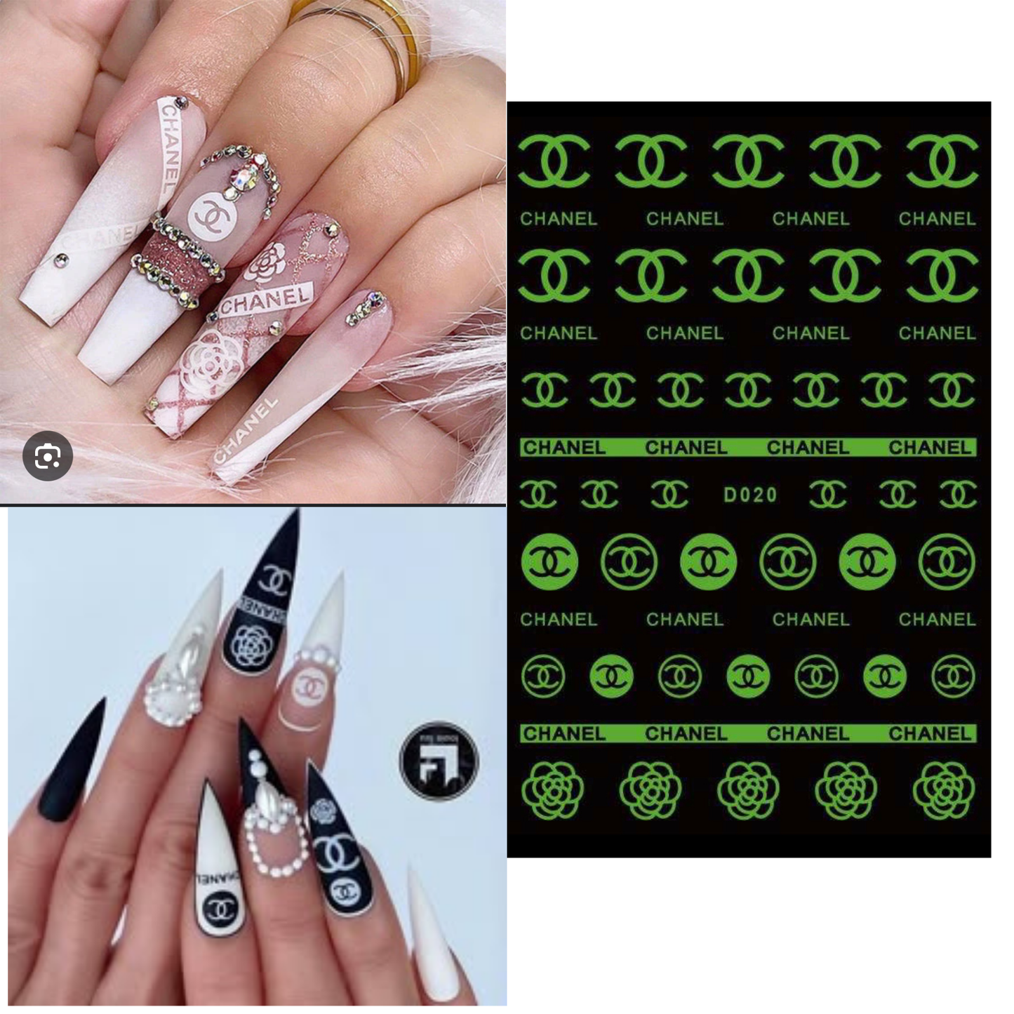Glow in Dark Alphabet Nail Stickers 3D – DIY Initials & Name Nail Decals
