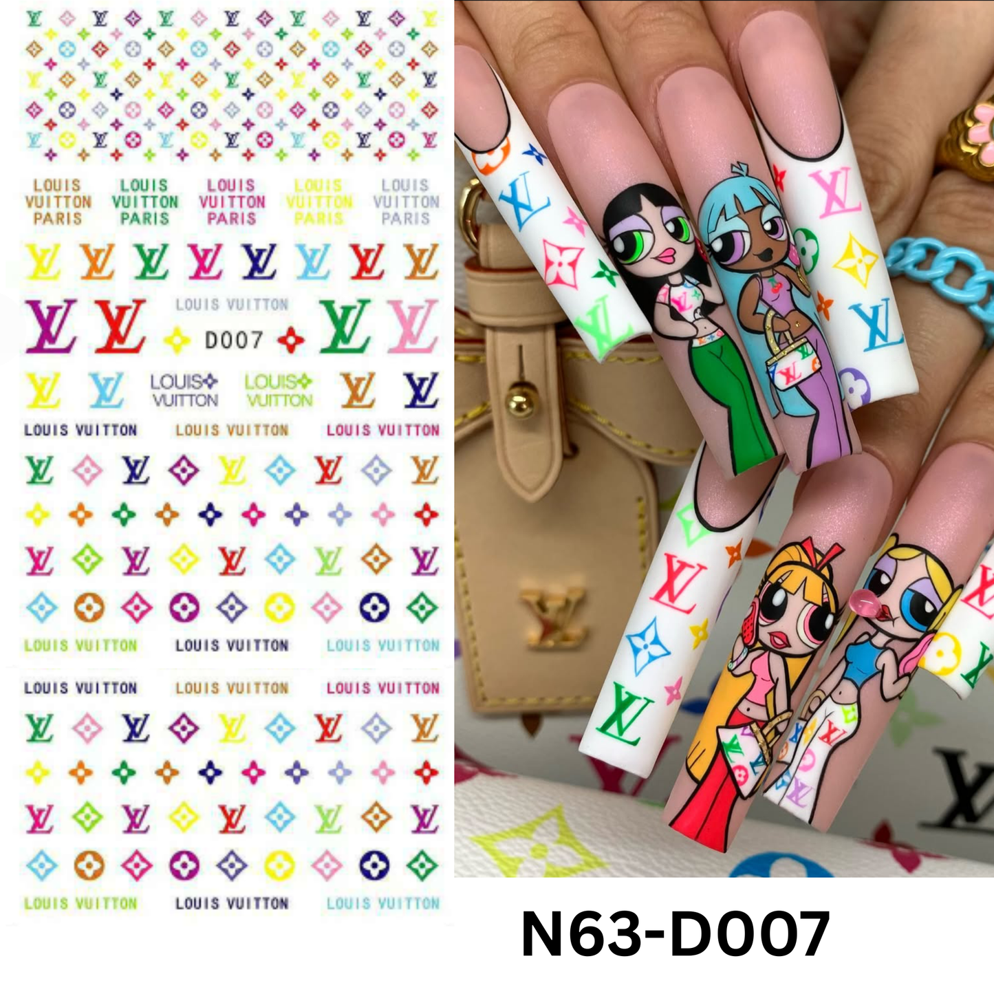 Nails 3D Sticker Multicolor color, Nail Art Sticker Acrylic, Dipping,Gel Manicure Pedicure