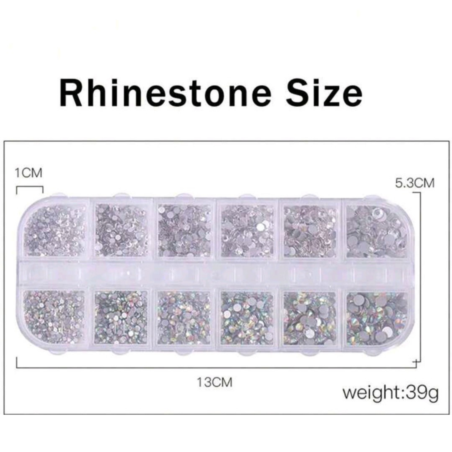 Crystal Glass 3560 Pcs Rhinestones Flatback Gems Set Mixed Shapes with Picker Pencil Tweezers Tool Kit Nail Art Craft DI