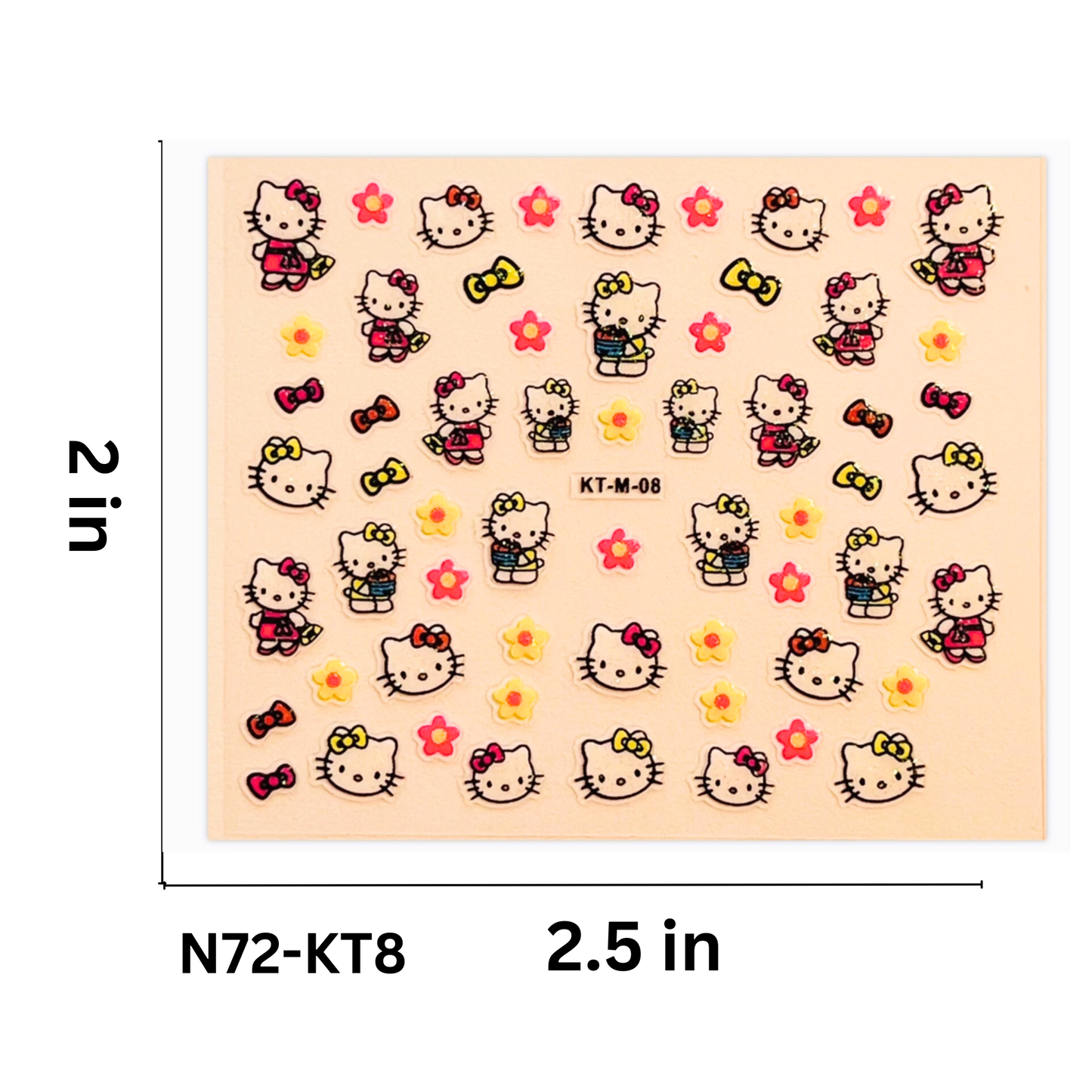 Hello Kitty Nail Stickers – Easy DIY Nail Decoration for Girls & Women