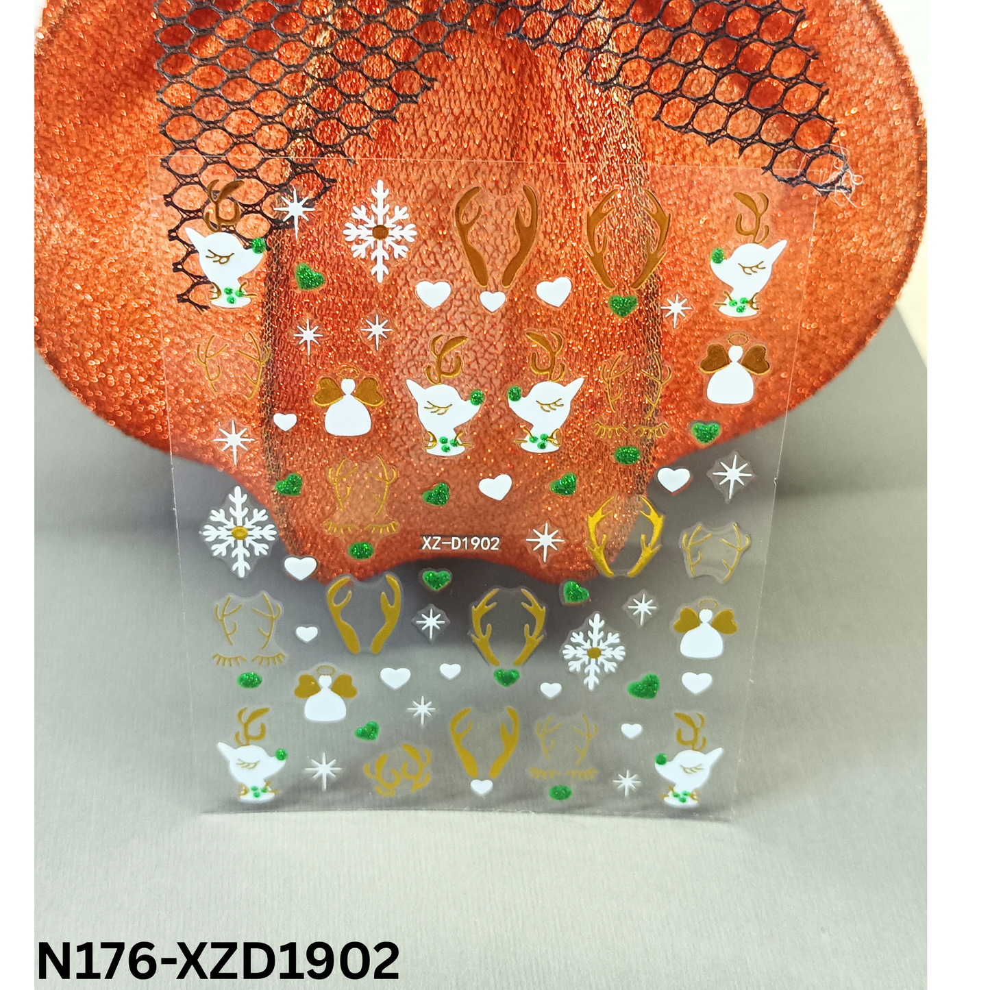 Christmas Reindeer 3D Nail Stickers – Cute Holiday Nail Art