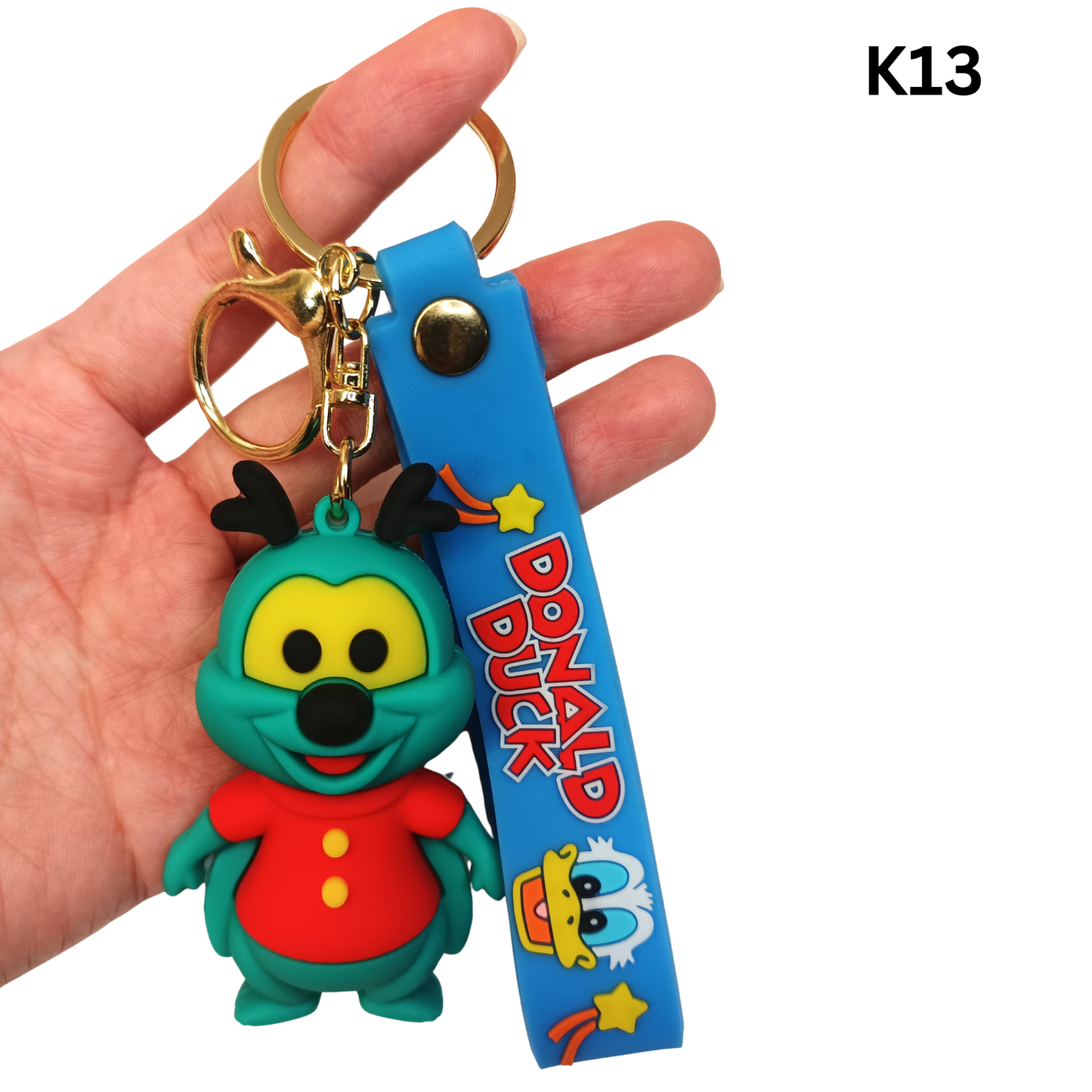 Cute Cartoon Bug Keychain Animal Bag Charm Silicone Wrist Strap
