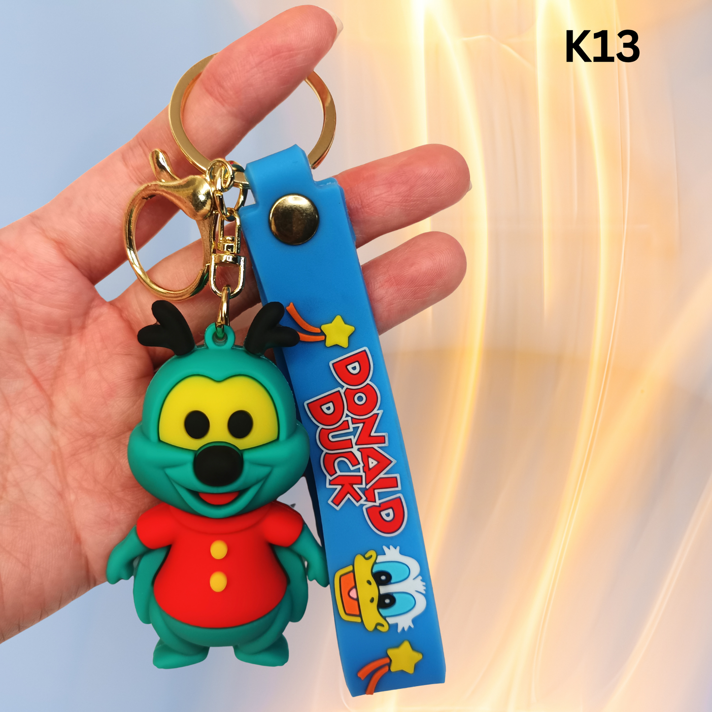 Cute Cartoon Bug Keychain Animal Bag Charm Silicone Wrist Strap