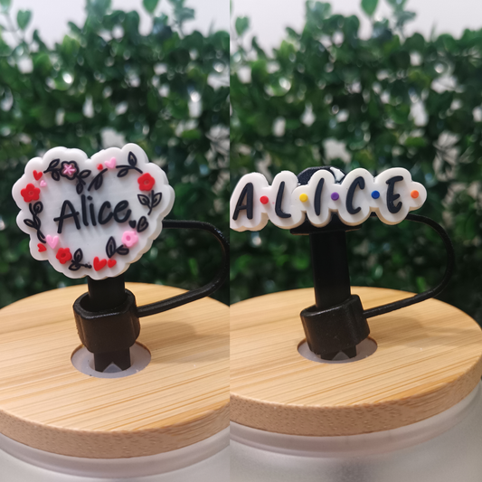 Alice StrawTopper 10mm – Cute & Durable Drink Straw Decoration Accessory
