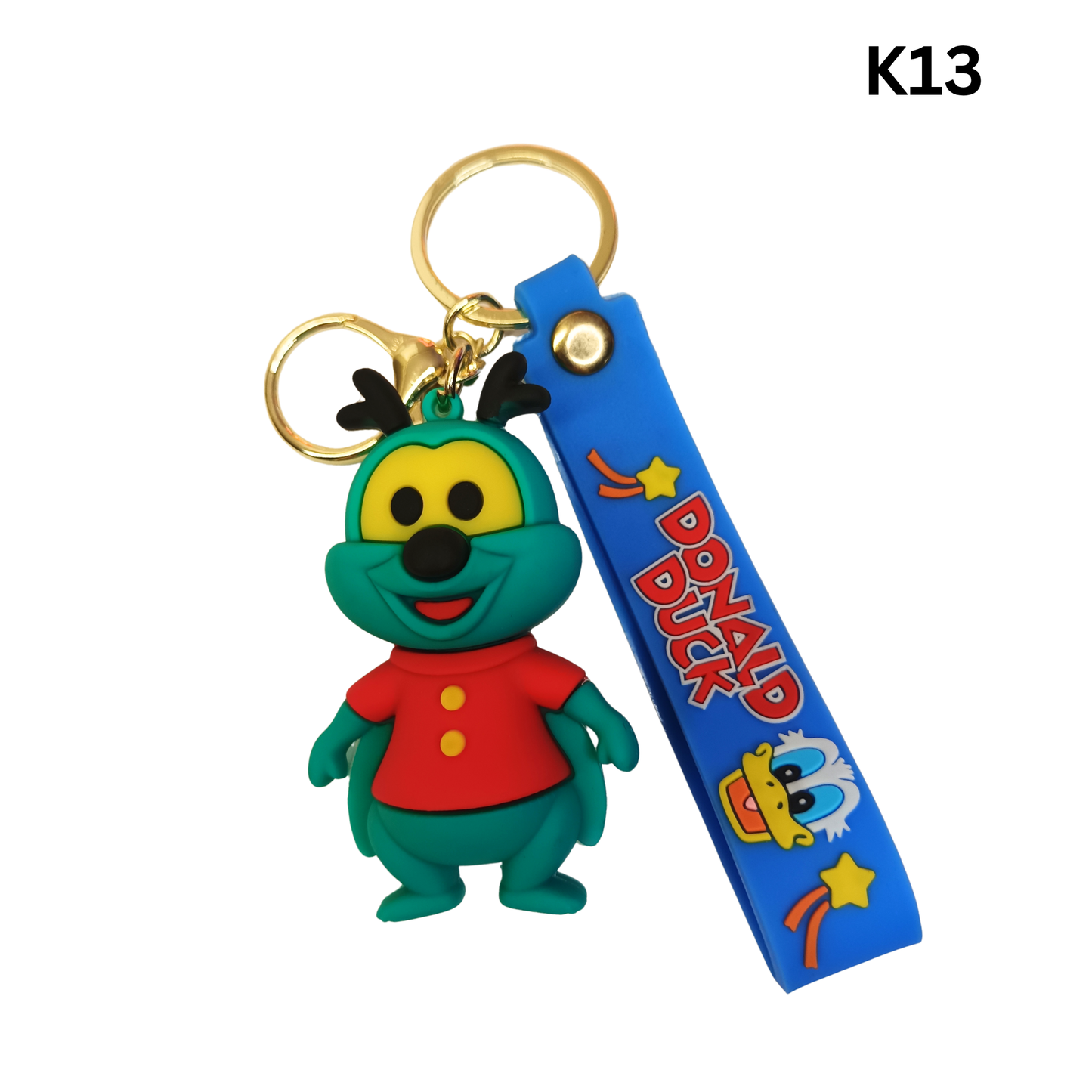 Cute Cartoon Bug Keychain Animal Bag Charm Silicone Wrist Strap
