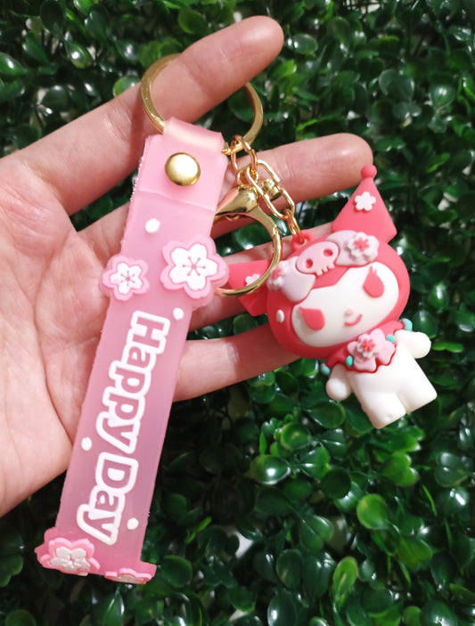 Happy Day Kuromi Keychain