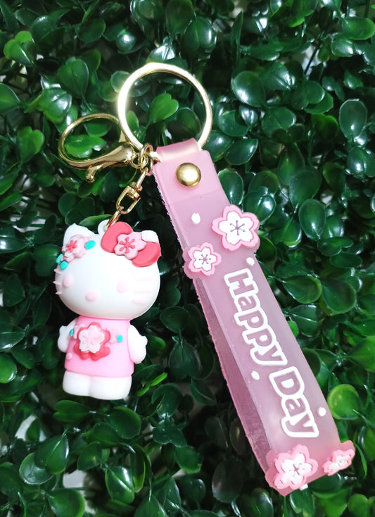Happy Day Hello Kitty Keychain