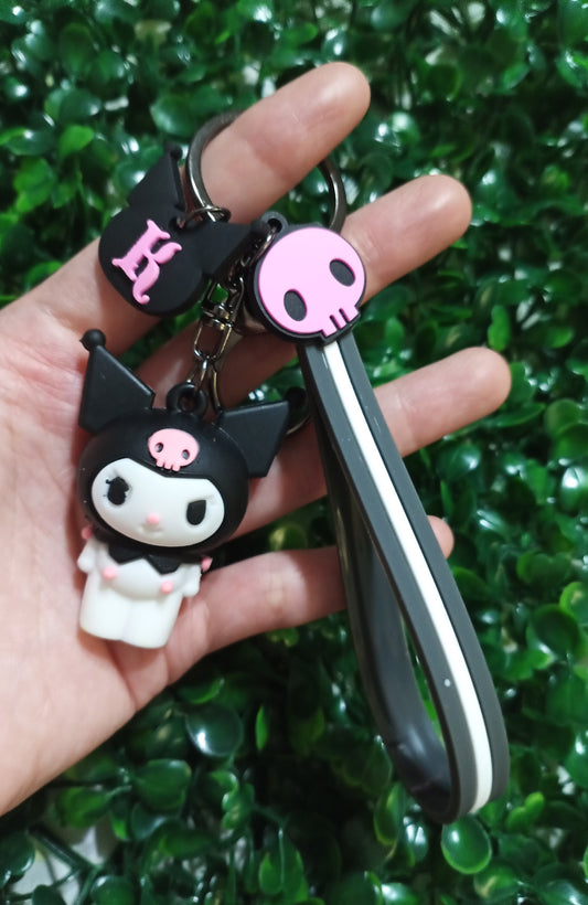 Kuromi with Charm Keychain Car Keys, Backpack