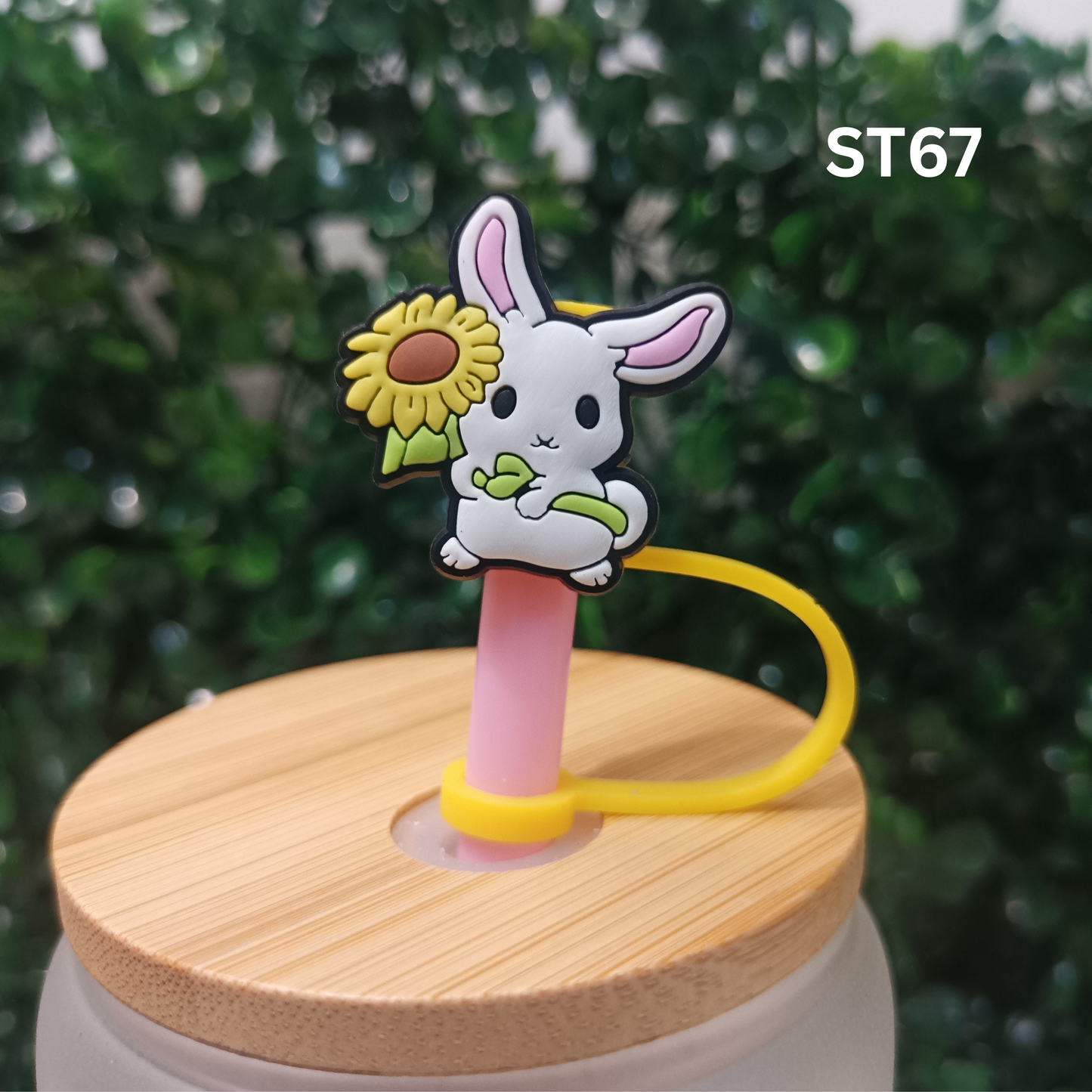 Bunny Straw Topper 8mm 10mm – Adorable & Whimsical Drink Straw Decoration