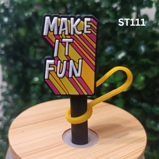 Fun & Playful Straw Topper – Make It Fun – 10mm Fit